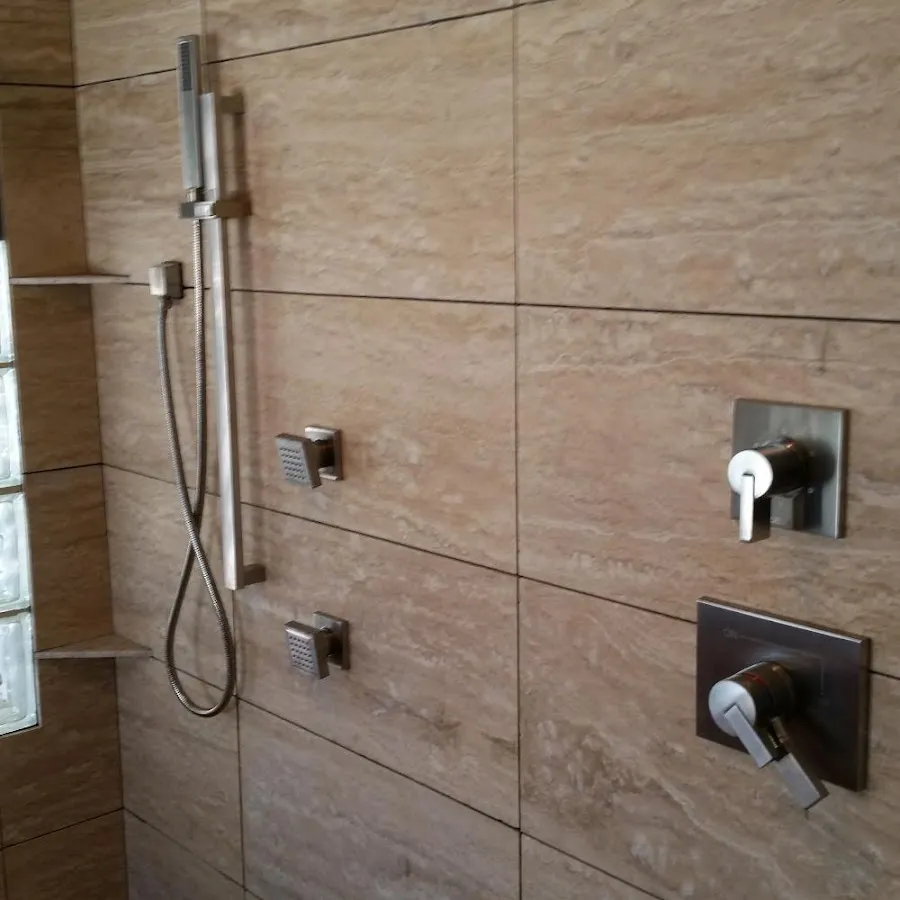 Shower fixture installation for Water Heater Replacement in Norwell